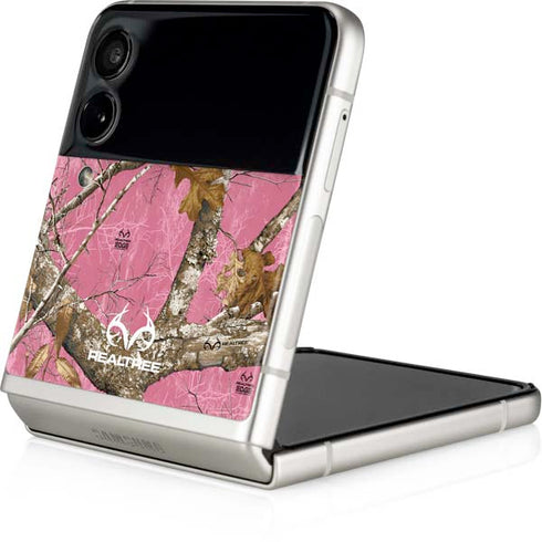 RealTree Edge Pink Camo Galaxy Z Flip4 5G Skin